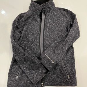 Free Country Zippered Athletic Track Jacket. Faux Fur lined on inside.